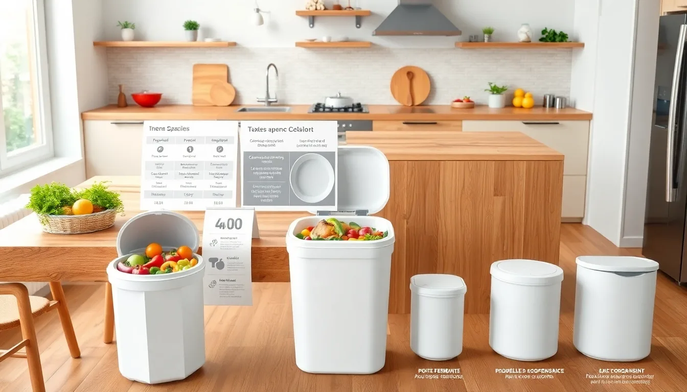 Découvrez la meilleure poubelle à compost de cuisine pour une gestion efficace de vos déchets